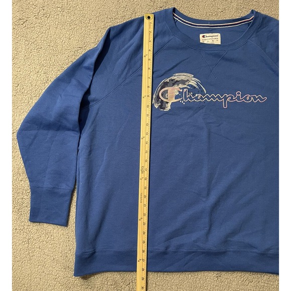 MSRP $50 Champion Plus Size Signature Graphic Sweatshirt Gray Size 4X - Picture 6 of 6